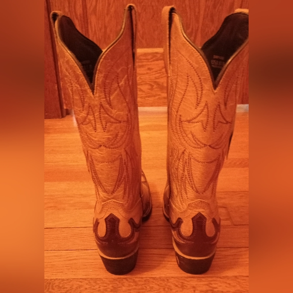 J.B. Dillon Tan Heeled Boots